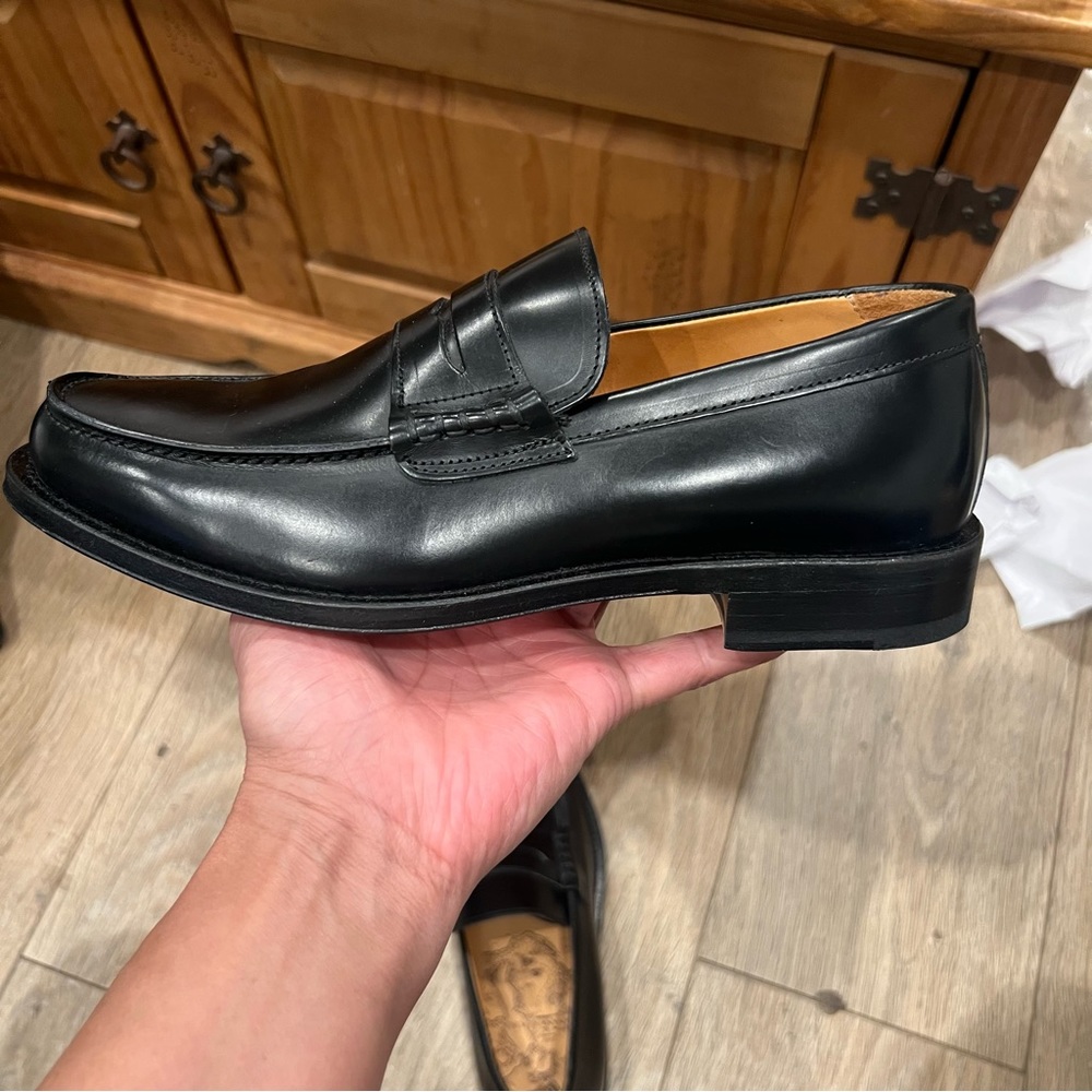 BANANA REPUBLIC LEATHER "NAVARRE PENNY LOAFER" MEN'S SIZE 7 WOMEN'S 8.5 - Picture 4 of 14